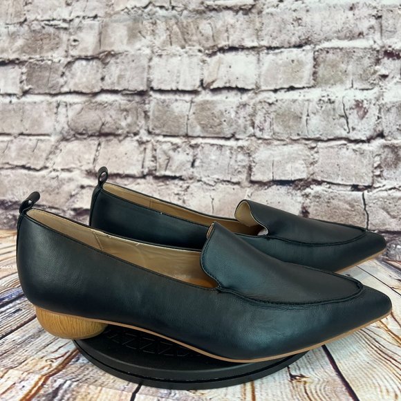 Journee Collection Women's Solid Black Slip On Pointed Toe Ball Heels Size 10 - Picture 1 of 9